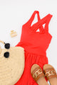 Good Idea Jumpsuit in Red