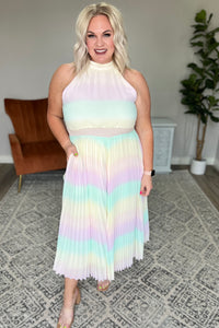 Irresistibly Iridescent Maxi Dress