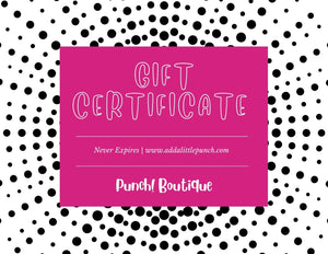 Punch! Boutique Gift Card