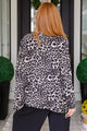 Clap for Yourself Long Sleeve Top in Animal Print