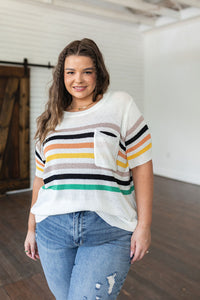 Derby Nights Retro Striped Top