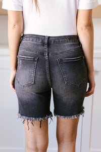 Distressed and Destroyed Denim Shorts