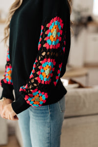 Granny Knows Best Crochet Accent Sweater