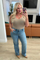 Mindy Mid Rise Wide Leg Jeans