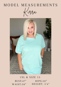 Ombre Stripe V-Neck T in Neon Coral