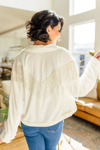 Loretta Rhinestone Fringe Jacket