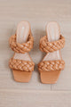 Maya Braided Heels in Tan