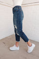 Mid-Rise Thermal Boyfriend Jeans