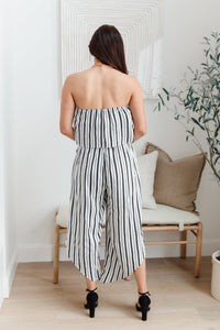 Modern Stripes Sleeveless Jumpsuit