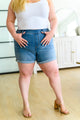 Perry High Rise Pull On Denim Shorts