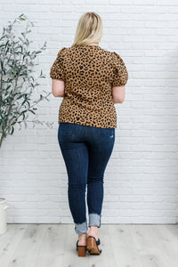 Spotted Animal Print Blouse