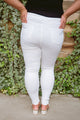 Talia High Waisted White Skinny Jeans